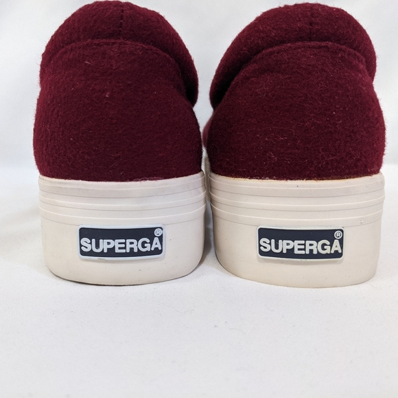 Superga Wool Blend Platforn Slip on Sneakers - Picture 5 of 10